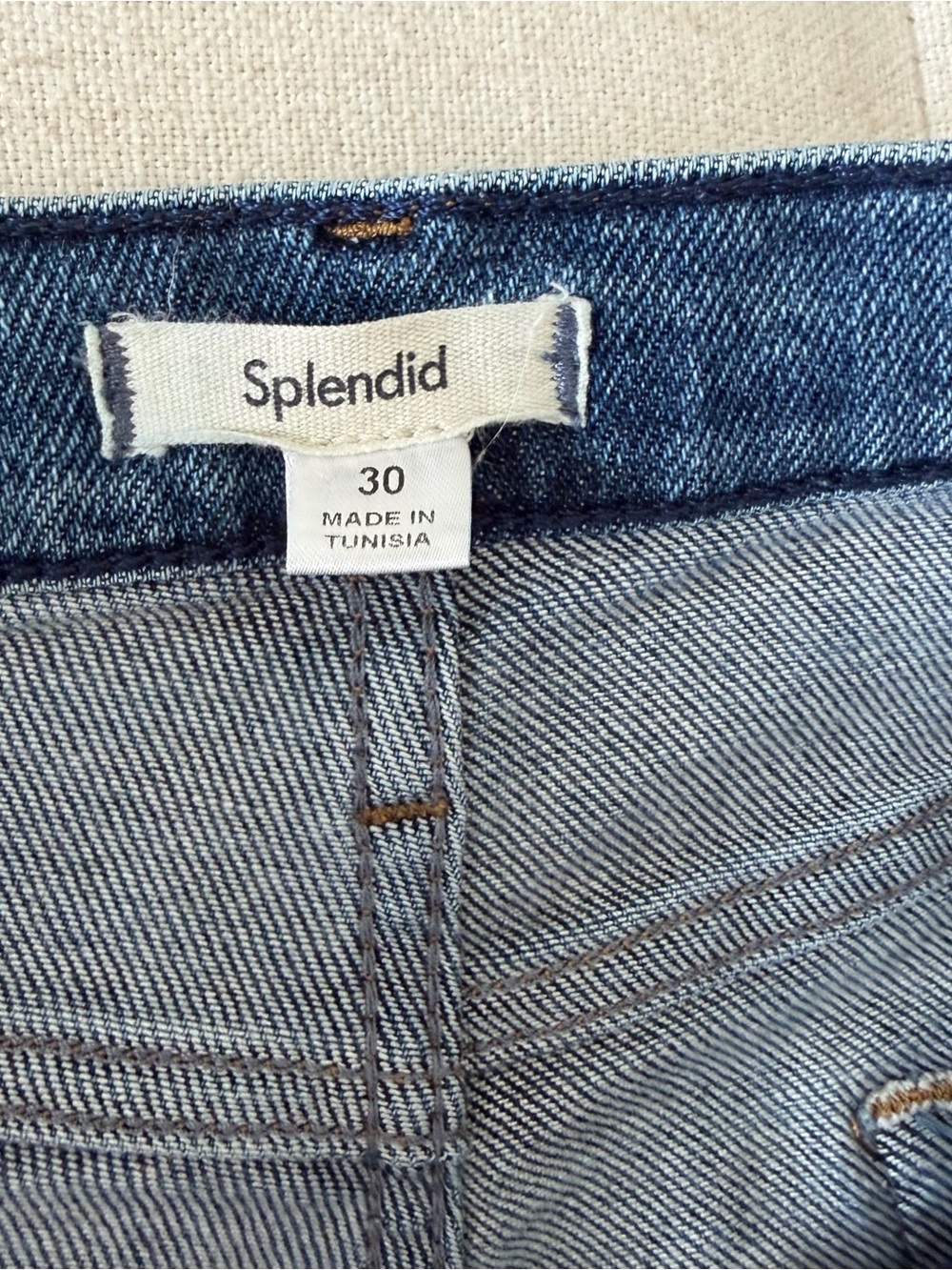 Splendid High Waist Cropped Raw-Hem Straight Jeans 30 - Picture 8 of 12